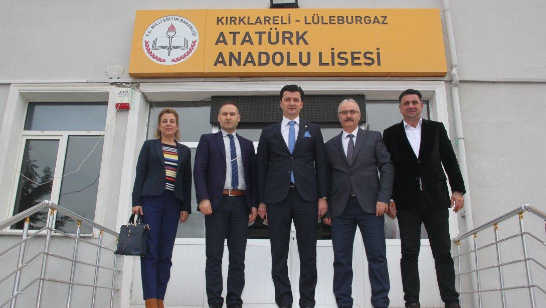 İlçe Milli Eğitim Müdürü Cihan ERDEM, Atatürk Anadolu Lisesini Ziyaret Etti. 